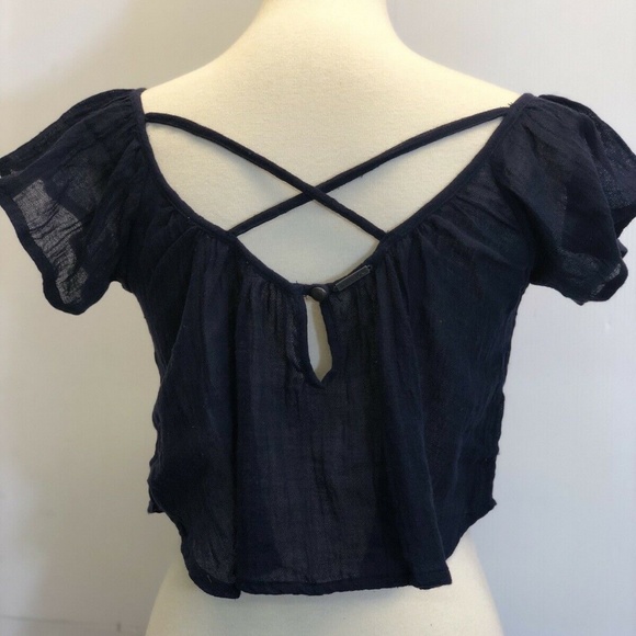 Billabong Festival Sol Scoop neck Crop Top Size S - Picture 4 of 5